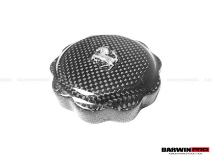 DarwinPRO 2010-2023 Ferrari (ALL MODELS) Autoclave Carbon Fiber Oil Cap cover