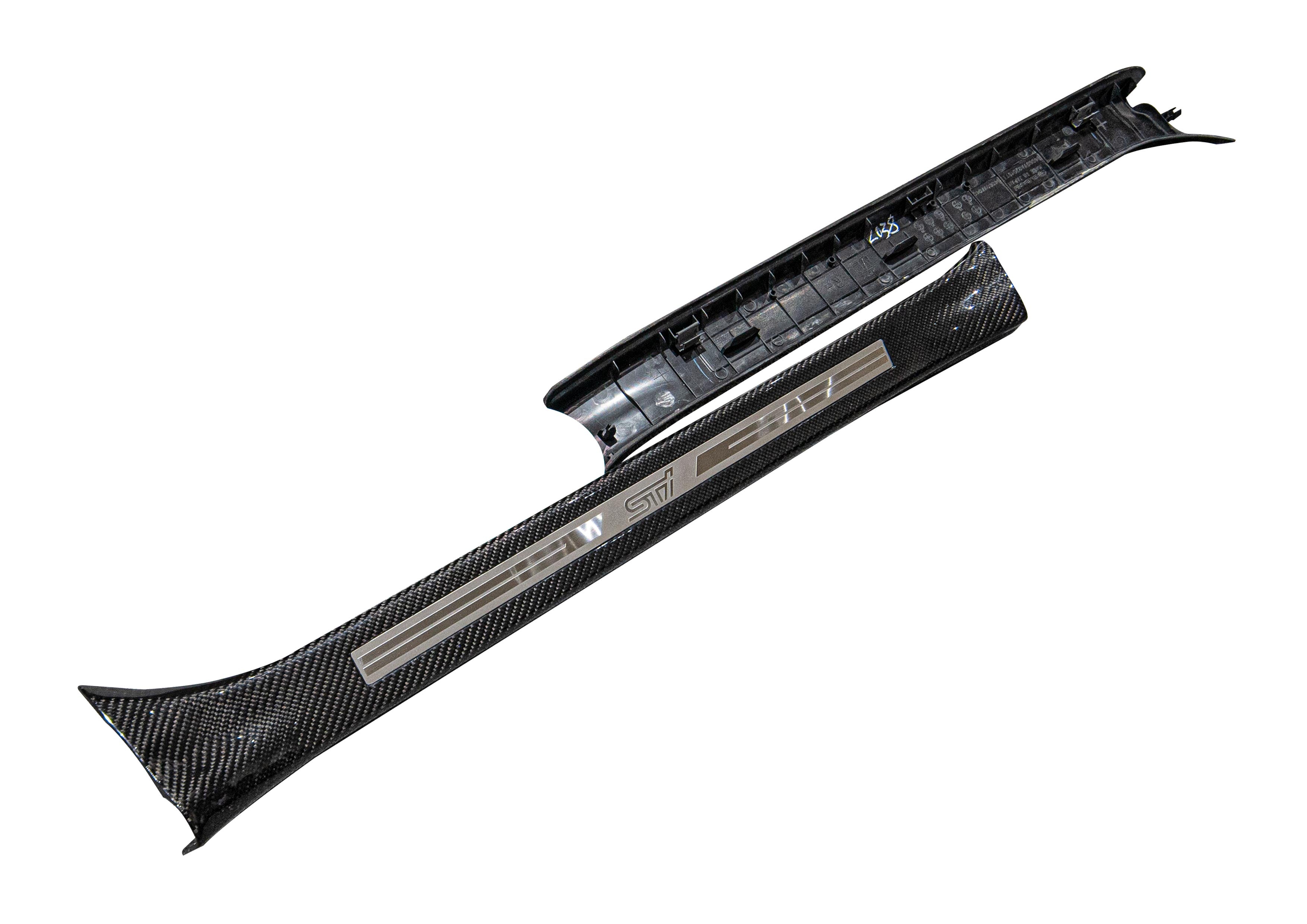 Rexpeed Carbon Fiber STI Front Scuff Plate Full Replacement | 2015–2021 Subaru WRX & STI (VA) - 2