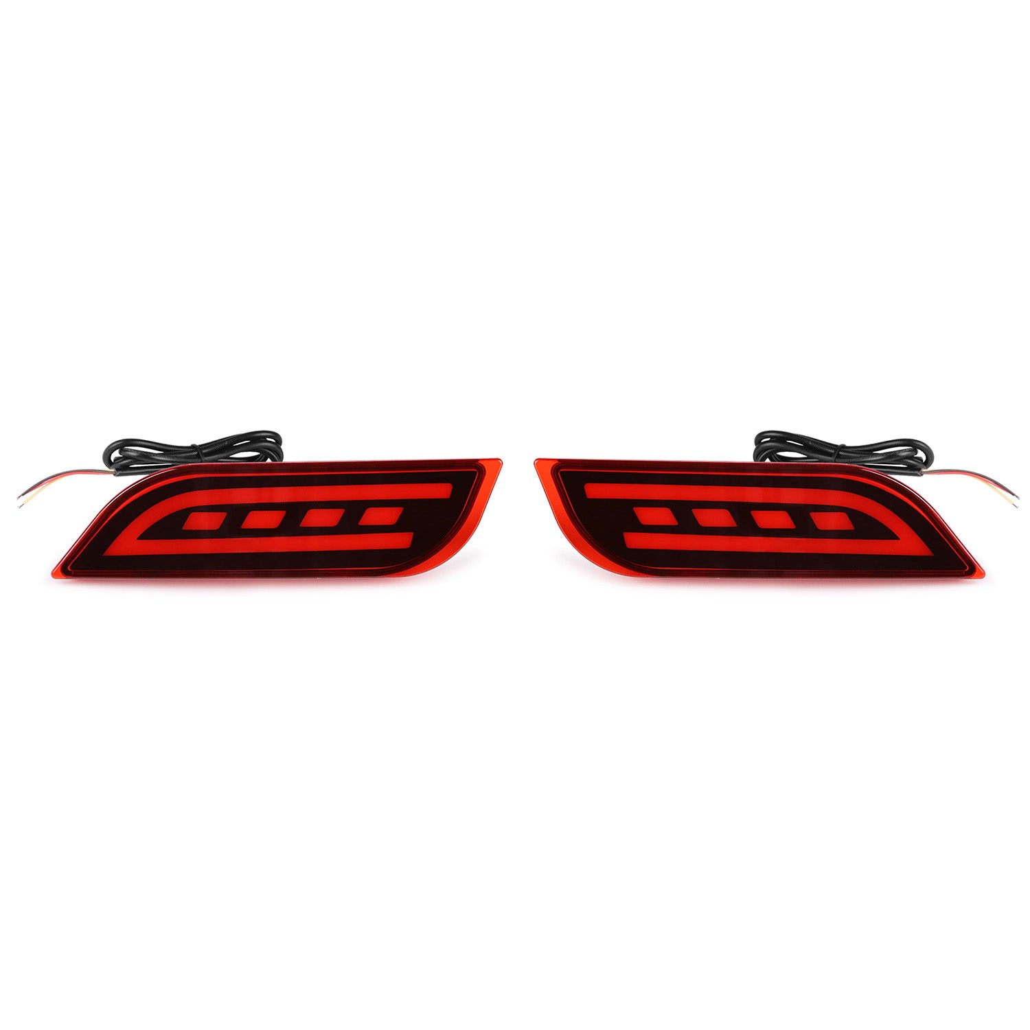 Rexpeed Rear Reflector Lights-Black / Red (2022+ WRX)