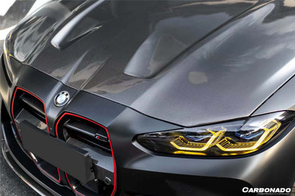 Carbonado 2021-UP BMW M3 G80 G81 M4 G82  G83 OD-C Style Dry Double Carbon Fiber Hood