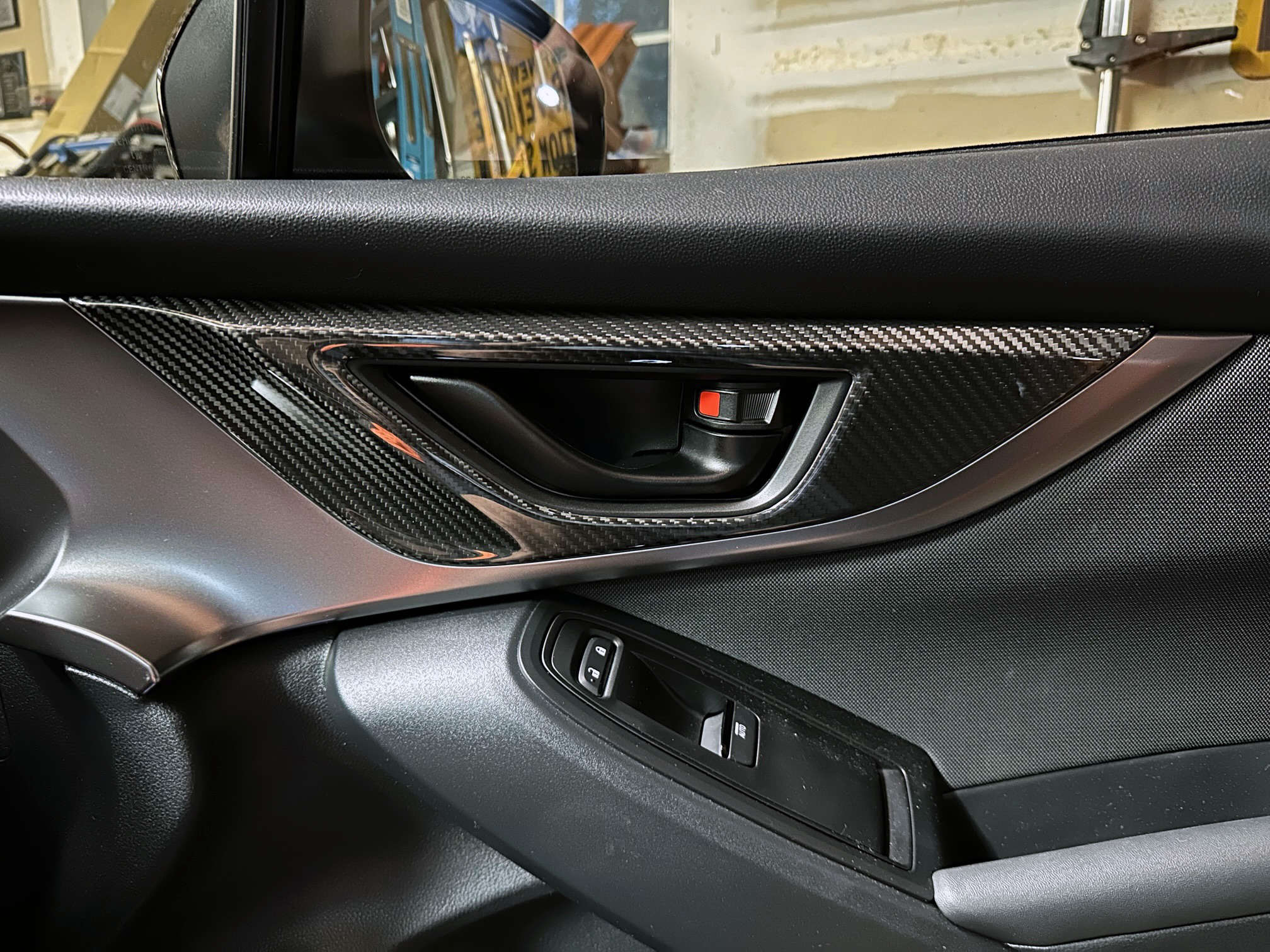 Rexpeed Dry Carbon Door Handle Trim Cover Set (2022+ WRX S4 VB)