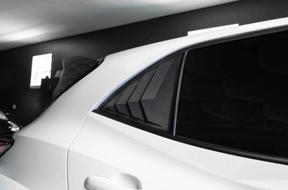 Rexpeed Dry Carbon Rear Window Louver Shutter Covers (2023+ GR Corolla)