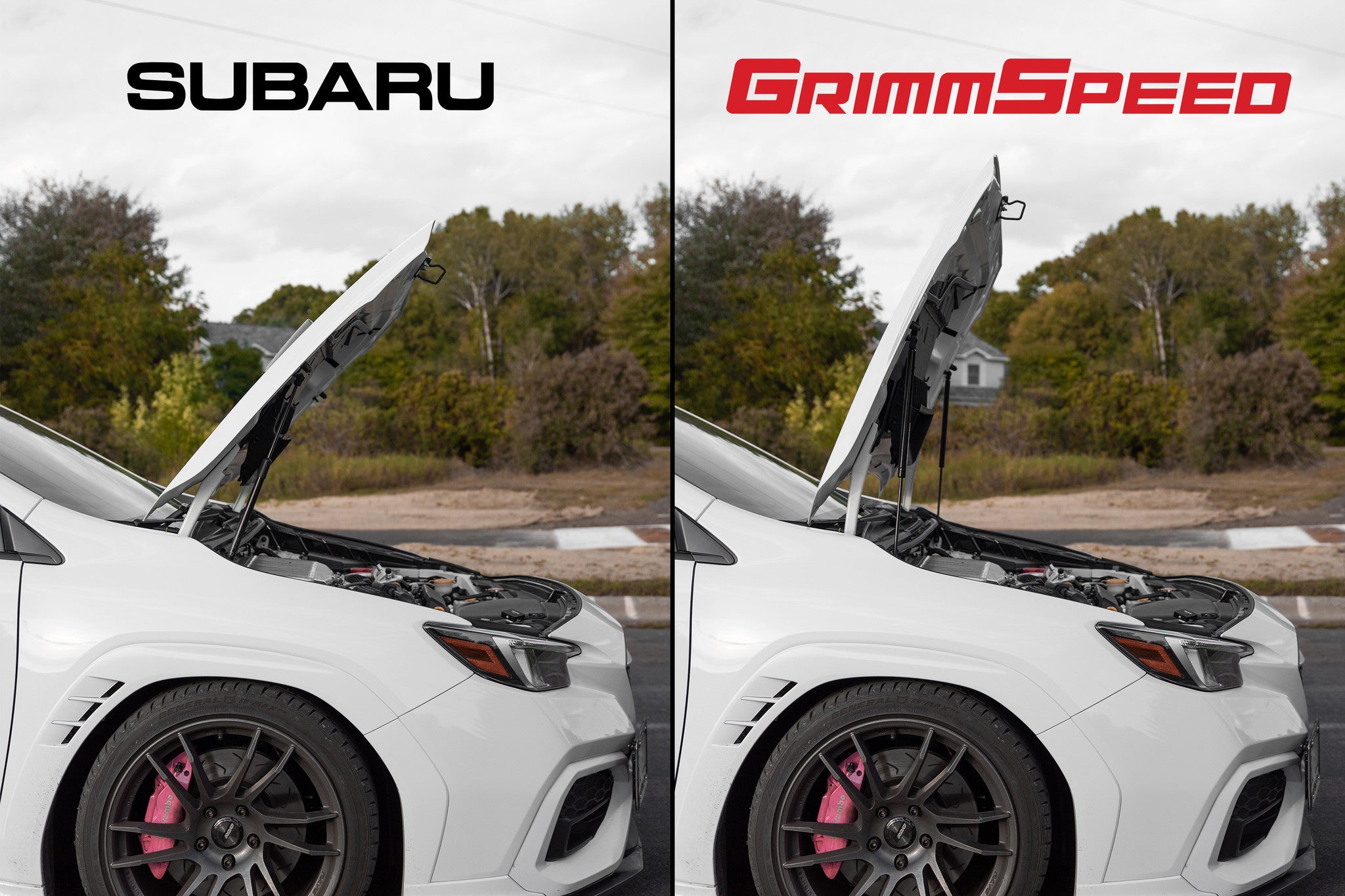 GrimmSpeed High Lift Hood Struts (2015+ Subaru WRX/STI)
