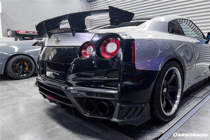 Carbonado 2008-2023 Nissan GTR R35 CBA DBA EBA TS Style Rear Bumper With Diffuser