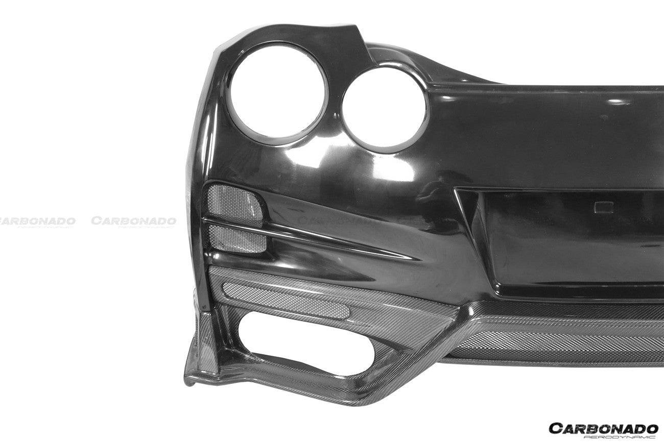 Carbonado 2008-2023 Nissan GTR R35 CBA DBA EBA TS Style Rear Bumper With Diffuser