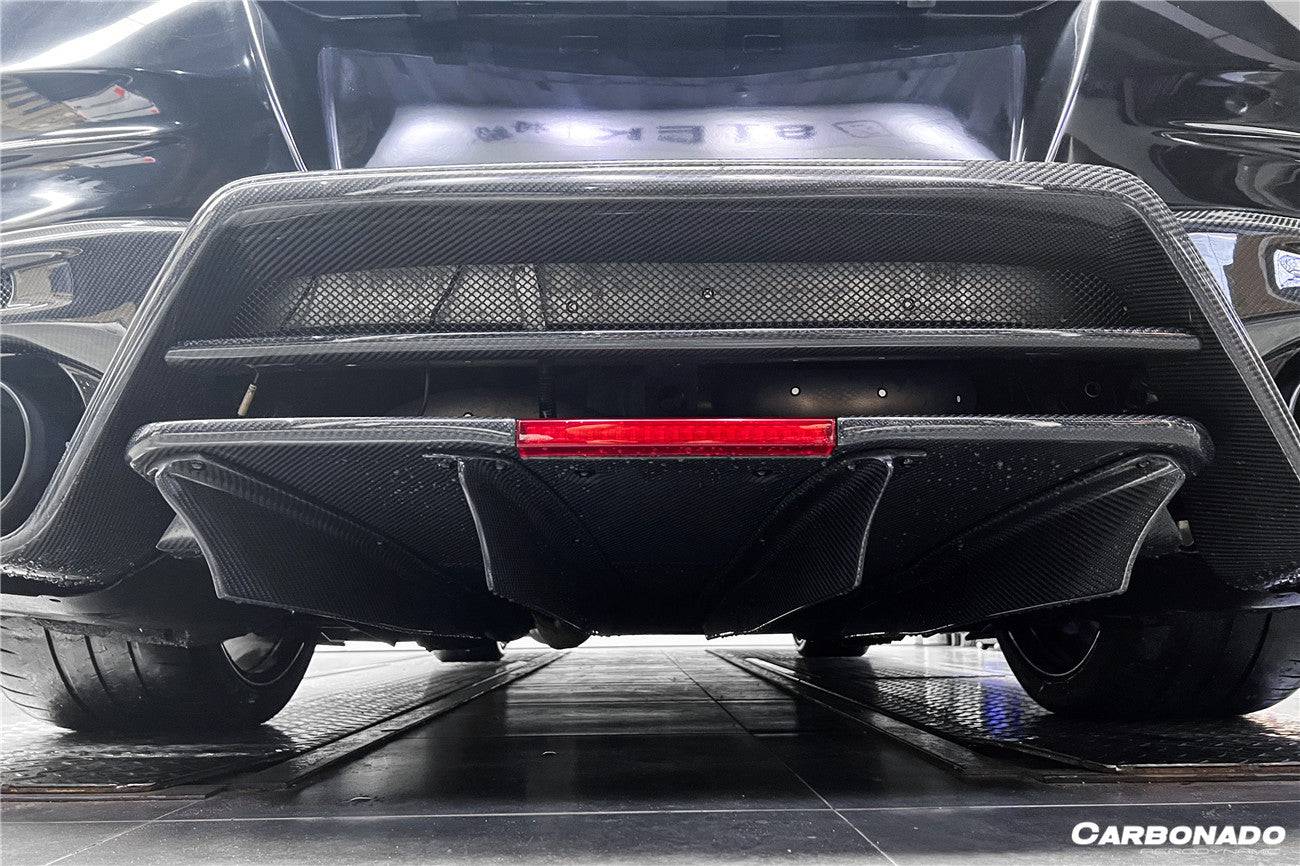 Carbonado 2008-2023 Nissan GTR R35 CBA DBA EBA TS Style Rear Bumper With Diffuser
