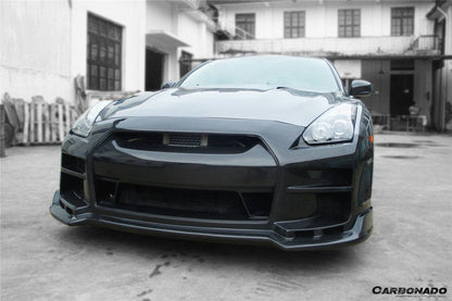 Carbonado BSE Style Front Bumper with LED | 2008-2016 Nissan GTR R35