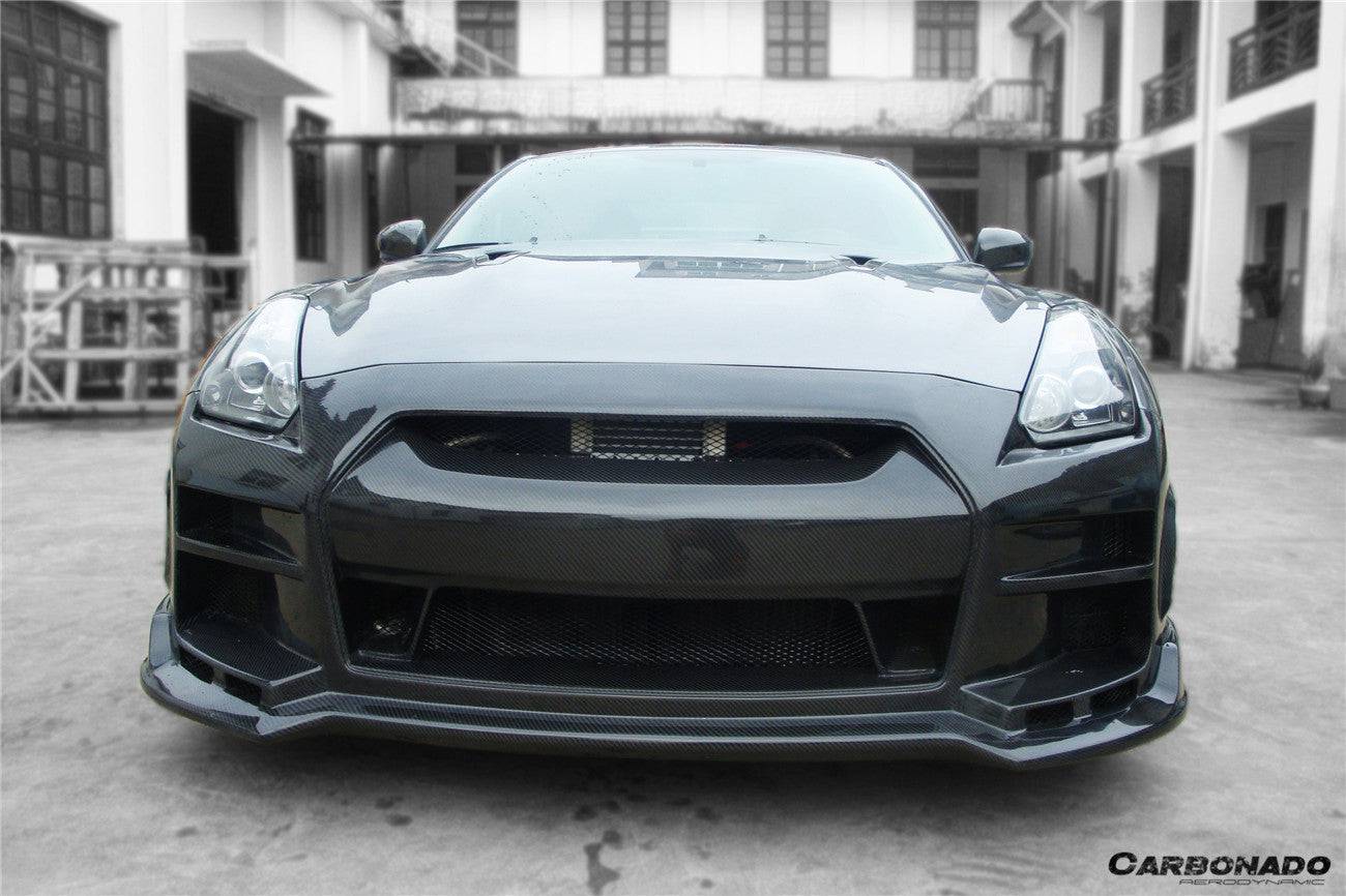 Carbonado BSE Style Front Bumper with LED | 2008-2016 Nissan GTR R35
