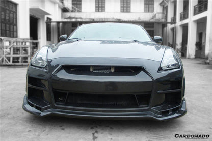 Carbonado BSE Style Front Bumper with LED | 2008-2016 Nissan GTR R35