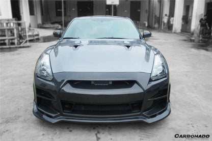 Carbonado BSE Style Front Bumper with LED | 2008-2016 Nissan GTR R35