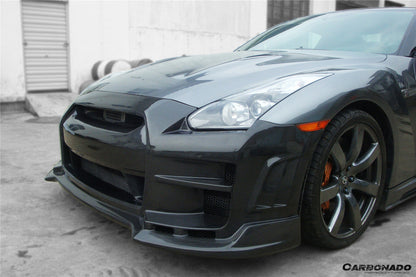 Carbonado BSE Style Front Bumper with LED | 2008-2016 Nissan GTR R35