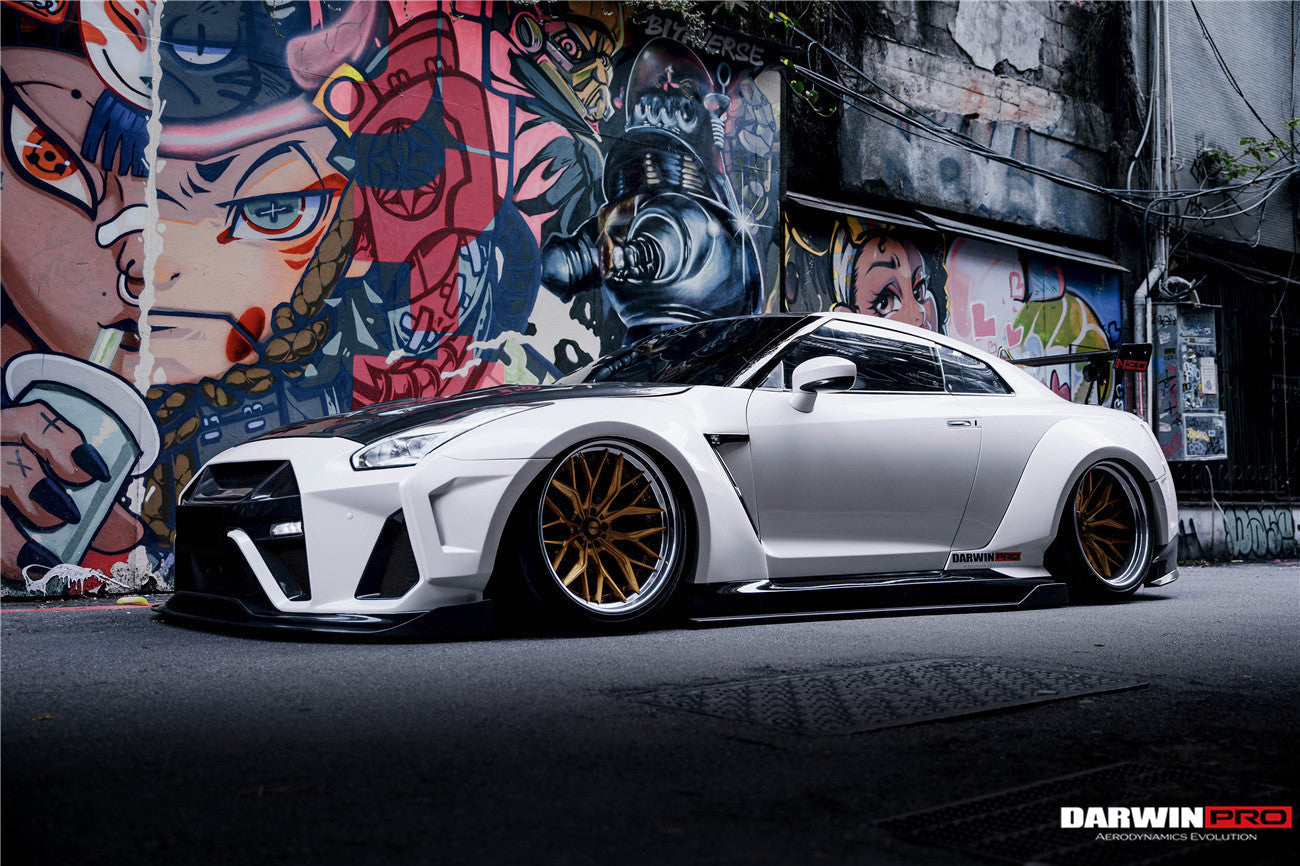 DarwinPRO BKSSII Style Partial Carbon Fiber Full Wide Body Kit | 2008-2023 Nissan GTR R35