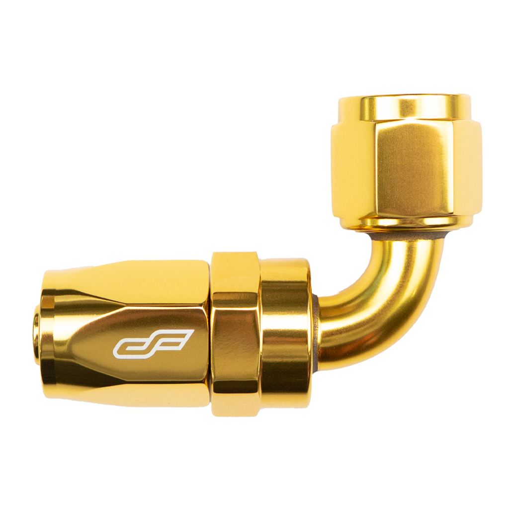 -4 AN 90 Degree Female Aluminum Hose End Fitting