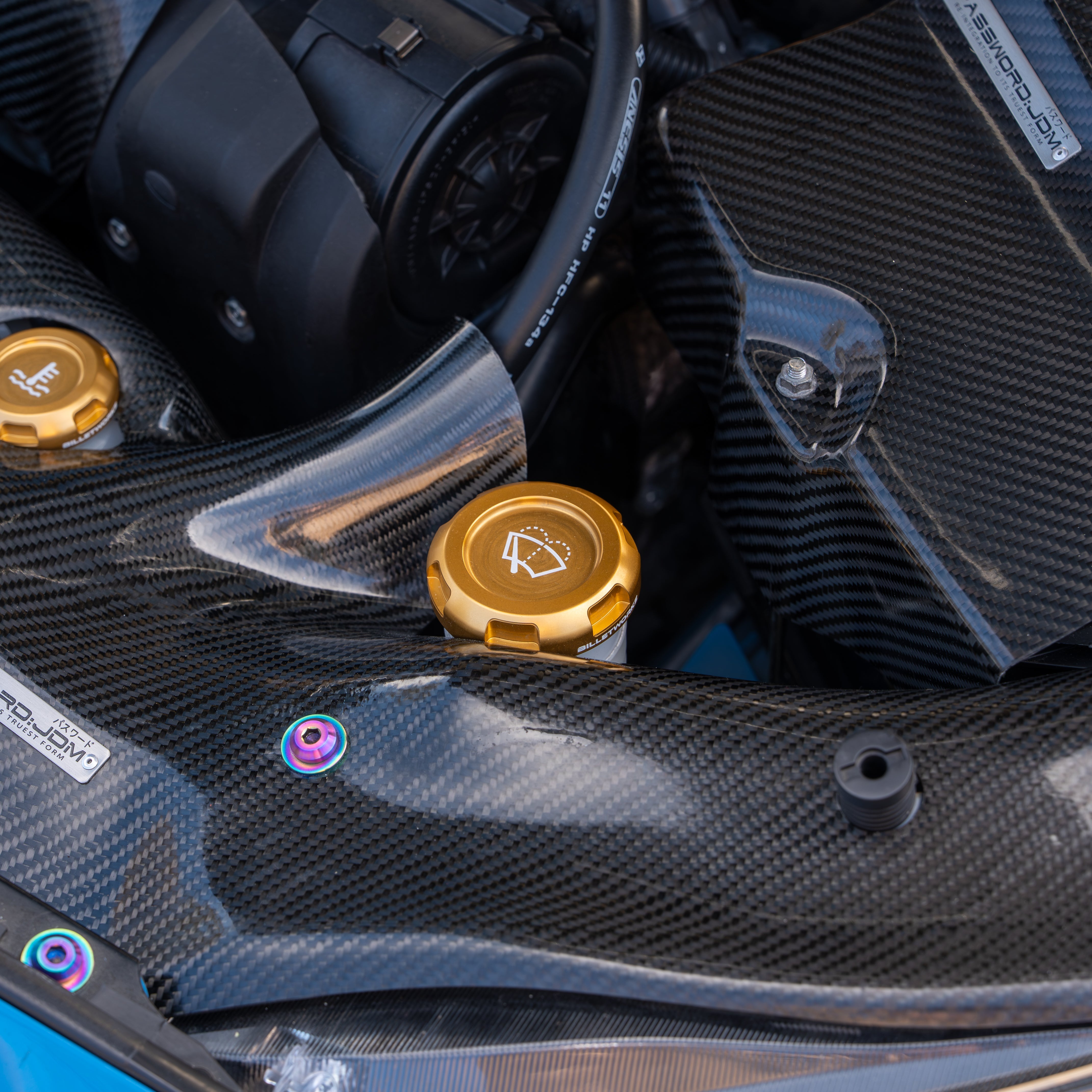 Tapas del compartimento del motor Billetworkz - Subaru WRX 2015-2021 y 2022+