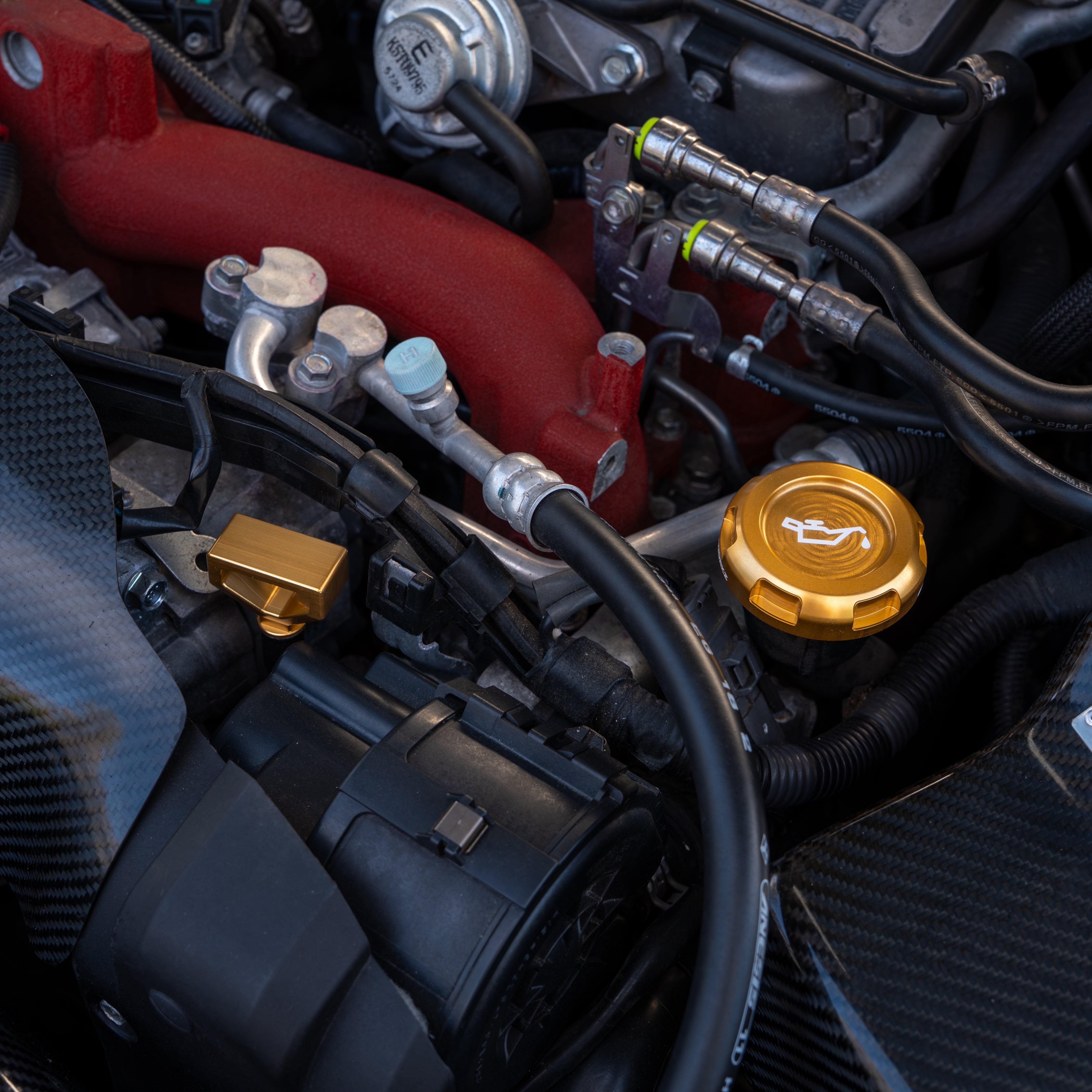 Tapas del compartimento del motor Billetworkz - Subaru WRX 2015-2021 y 2022+