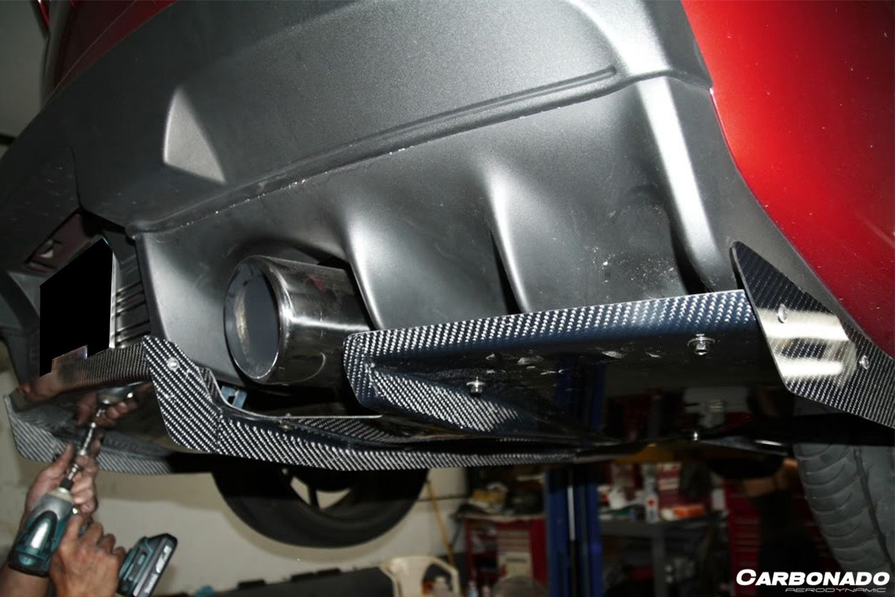Carbonado 2008-2016 Mitsubishi Evolution EVO10 VRS Style Carbon Fiber Rear Diffuser