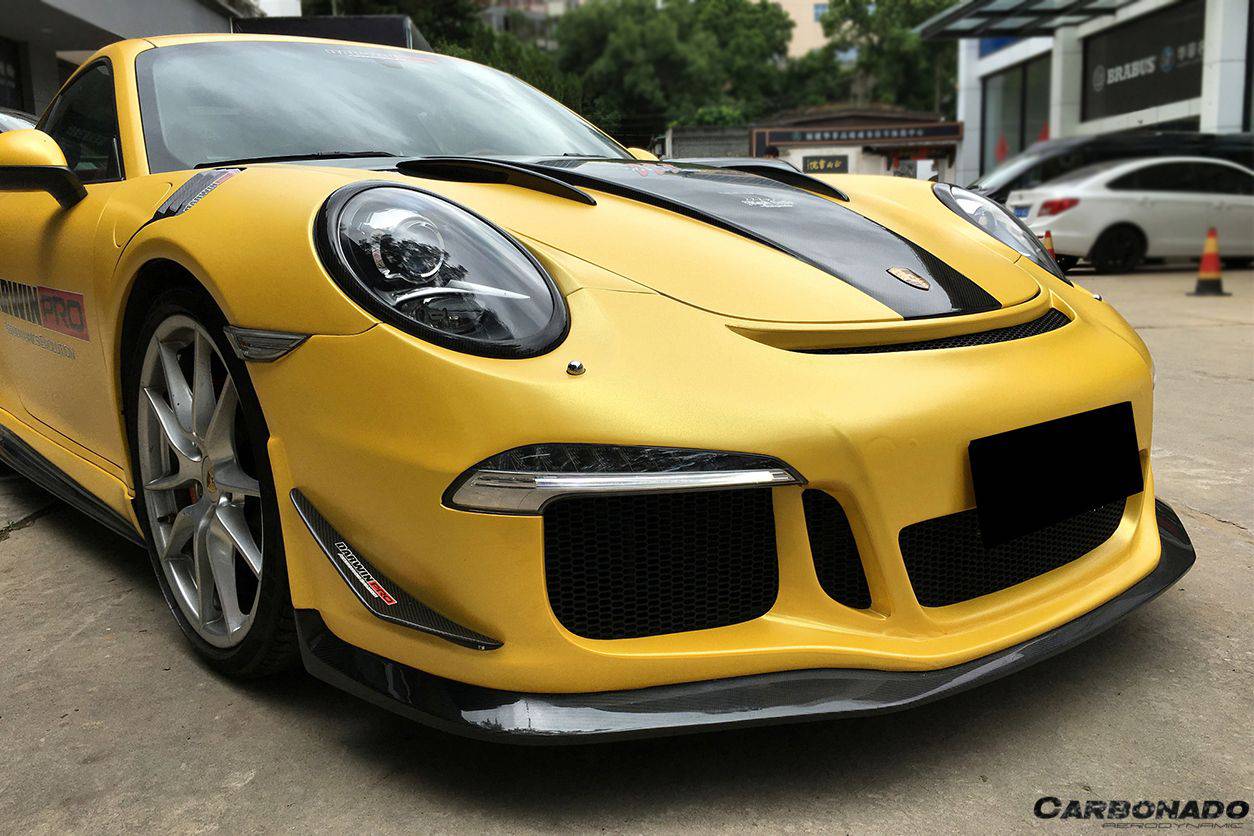 Carbonado 2013-2019 Porsche 911 991.1 991.2 Carrera 4 4S Turbo Targa  GT3 Convert MG Style Carbon Fiber Hood