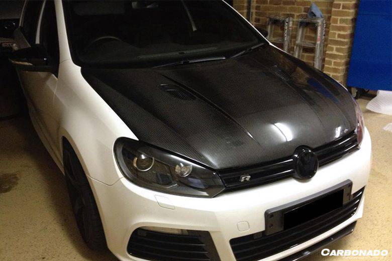 Carbonado 2010-2013 Volkswagen Golf 6 R20 GTI Rz Style Hood