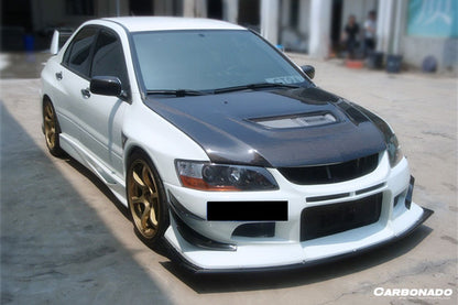 Carbonado OE Style Carbon Fiber Hood | 2003-2006 Mitsubishi Evo 7/8/9