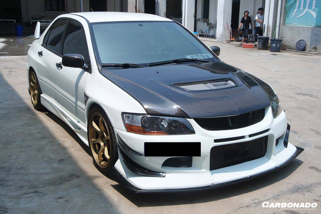 Carbonado OE Style Carbon Fiber Hood | 2003-2006 Mitsubishi Evo 7/8/9