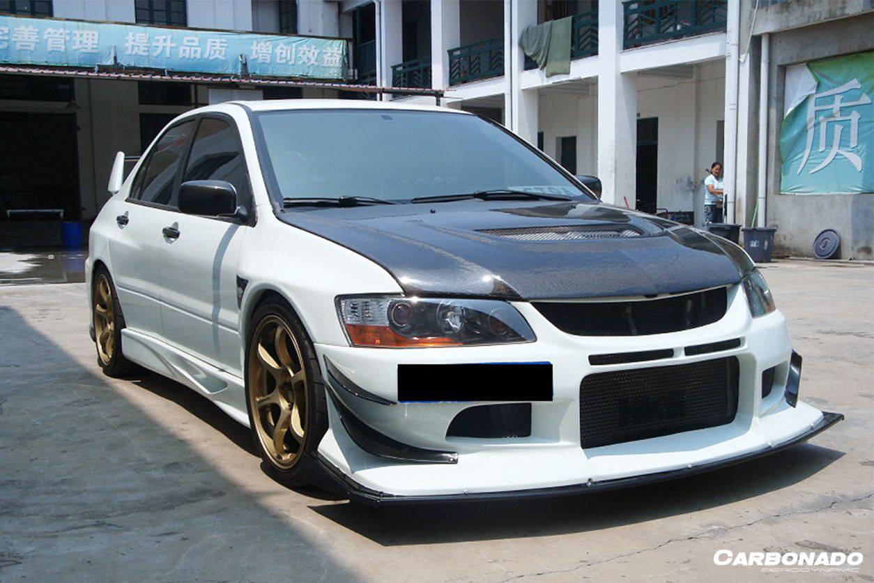 Carbonado OE Style Carbon Fiber Hood | 2003-2006 Mitsubishi Evo 7/8/9