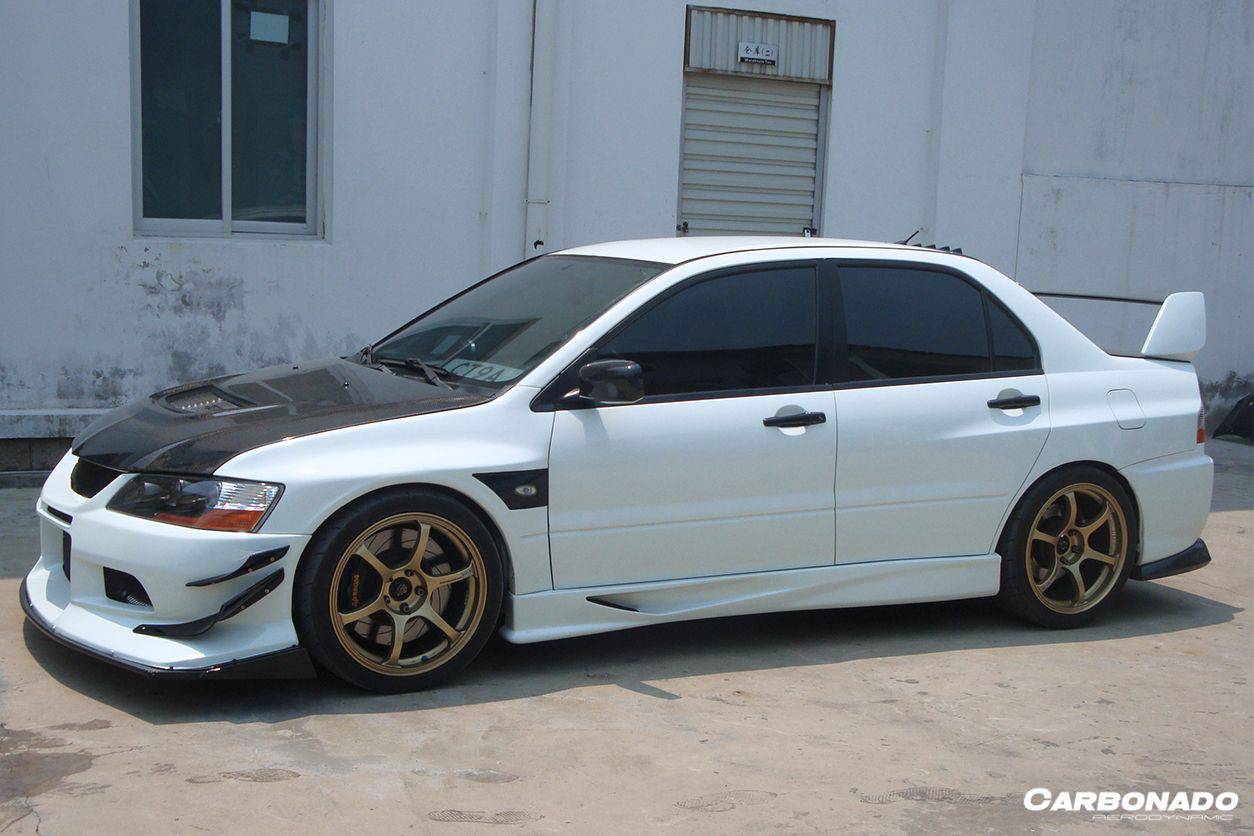 Carbonado VTS Style Front Bumper | 2003-2006 Mitsubishi Evo 7/8/9