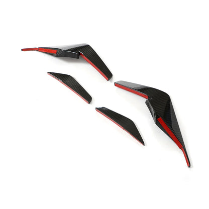K2 Industries Audi R8 V10 GT / Performance Coupe 4S Gen 2 Facelift Dry Carbon Fiber Front Bumper Canards 2022 - 2023