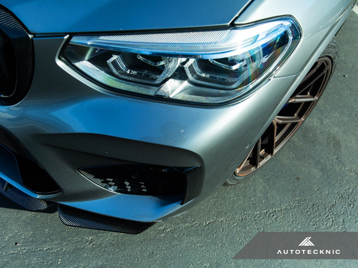 AutoTecknic Dry Carbon Performante Aero Splitter & Center Lip Set - F97 X3M | F98 X4M