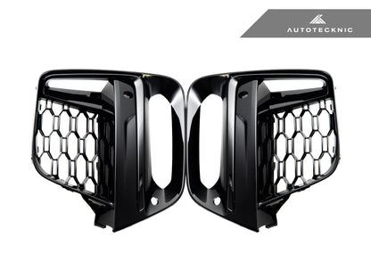 AutoTecknic Gloss Black Lower Grille Trim Set - G01 X3 | G02 X4 M40I Pre-LCI