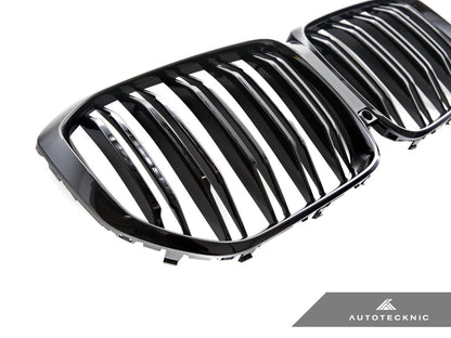 AutoTecknic Dual - Slats Gloss Black Front Grille - G05 X5 Pre - LCI - 2