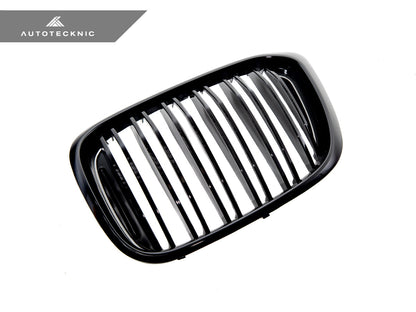 AutoTecknic Dual-Slats Gloss Black Front Grille Set - G01 X3 | G02 X4 Pre-LCI (ATK-BM-0256-DS-GB)