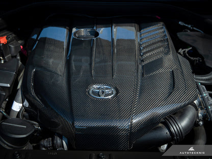 AutoTecknic Carbon Fiber Engine Cover - A90 Supra (ATK-TO-0407)