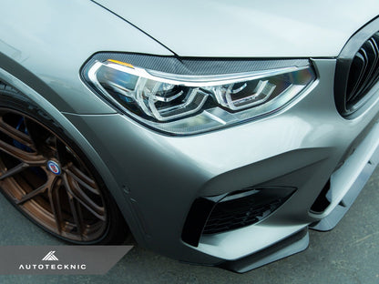 AutoTecknic Carbon Fiber Headlight Trim Set - G01 X3 | G02 X4
