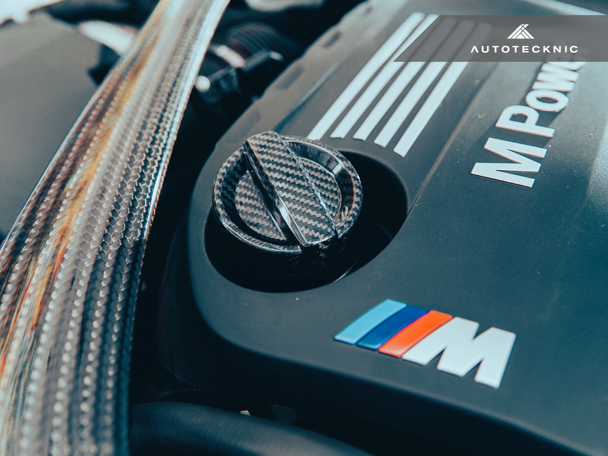 AutoTecknic Dry Carbon Competition Oil Cap Cover - E65/ E66 7-Series