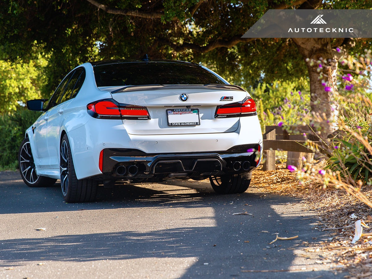 AutoTecknic Carbon Fiber Competition Sport Rear Diffuser - F90 M5 - 12