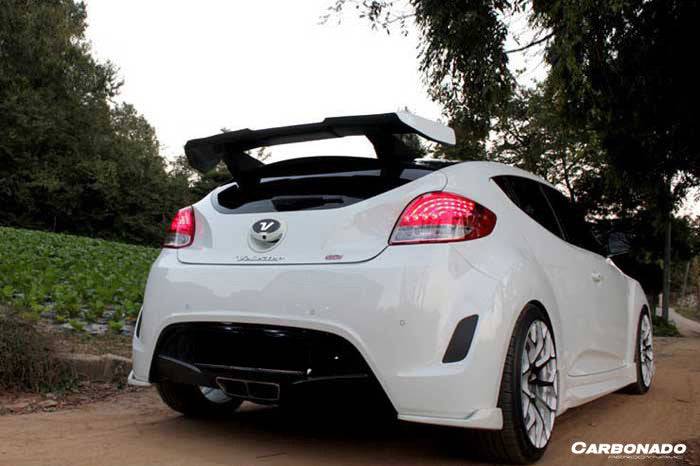 Carbonado 2012-2017 Hyundai veloster DP style Roof Spoiler Wing