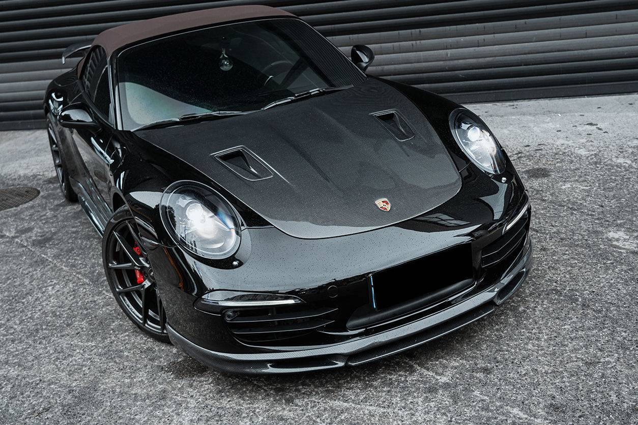 Carbonado 2013-2019 Porsche 991 Carrera Targa S 4 4s GT3 Convert GT2RS Style Carbon Fiber Hood