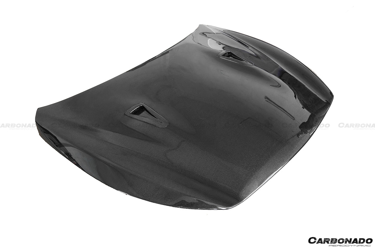 Capó estilo EAU ROUGE del Infiniti Q50 Sedán Carbonado 2014-2017
