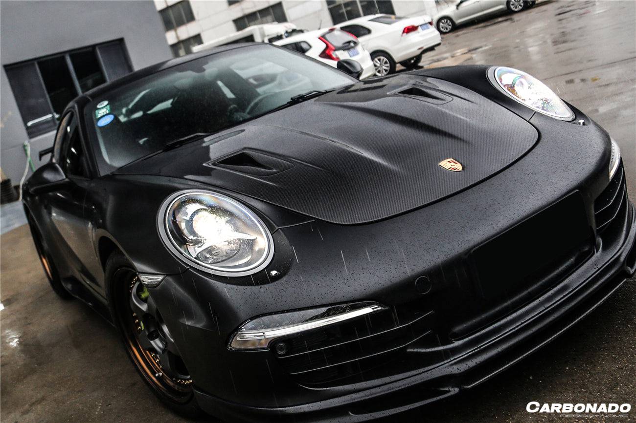 Carbonado 2013-2019 Porsche 991 Carrera Targa S 4 4s GT3 Convert GT2RS Style Carbon Fiber Hood