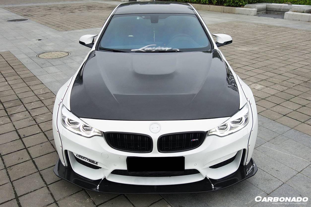 Capó estilo fibra de carbono para BMW F80 M3 F82 M4 GTS 2014-2020 Carbonado