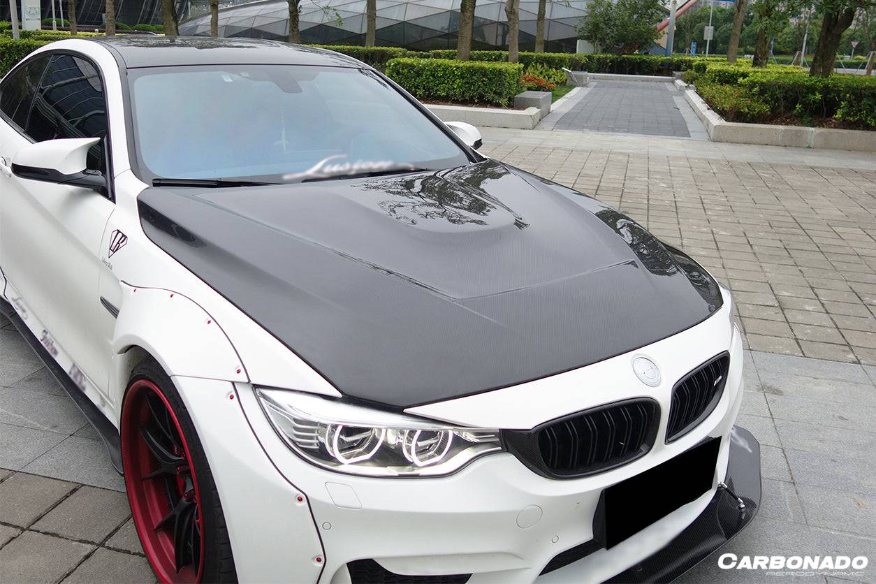 Capó estilo fibra de carbono para BMW F80 M3 F82 M4 GTS 2014-2020 Carbonado