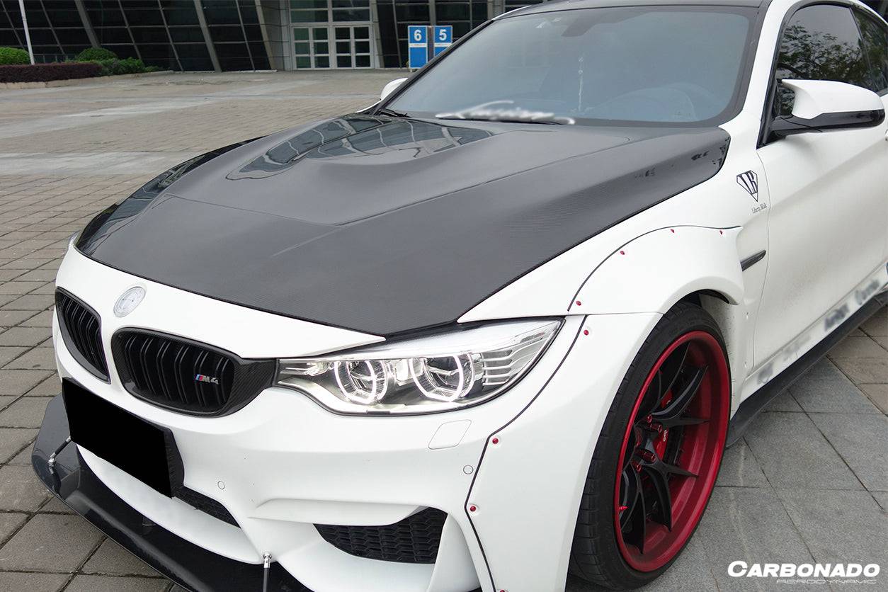 Capó estilo fibra de carbono para BMW F80 M3 F82 M4 GTS 2014-2020 Carbonado