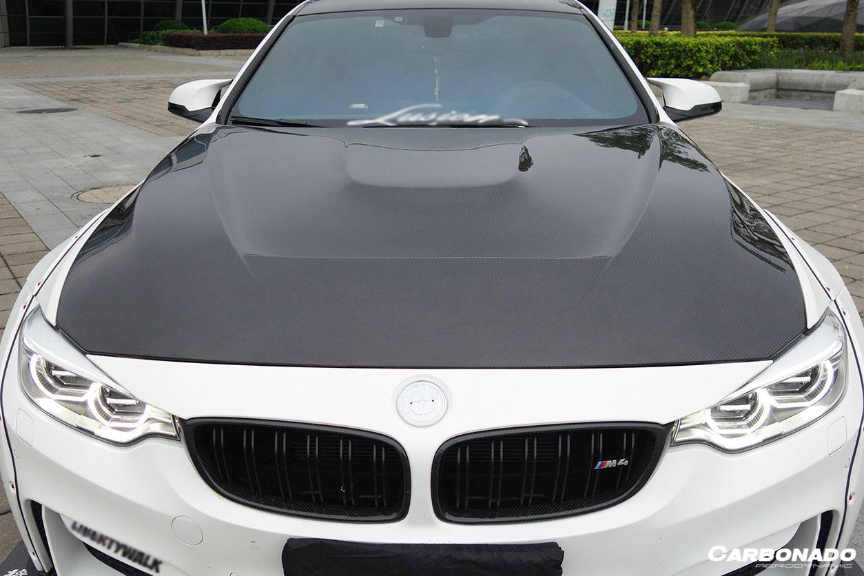 Capó estilo fibra de carbono para BMW F80 M3 F82 M4 GTS 2014-2020 Carbonado