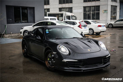 Carbonado 2013-2019 Porsche 991 Carrera Targa S 4 4s GT3 Convert GT2RS Style Carbon Fiber Hood