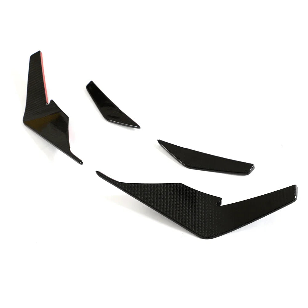 K2 Industries Audi R8 V10 GT / Performance Coupe 4S Gen 2 Facelift Dry Carbon Fiber Front Bumper Canards 2022 - 2023