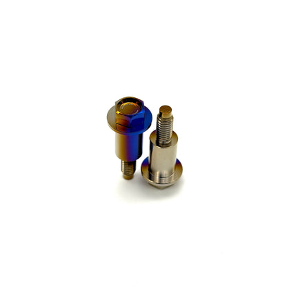 JDC Titanium valve cover bolts for Honda in a gradient burnt color on a white backgroud