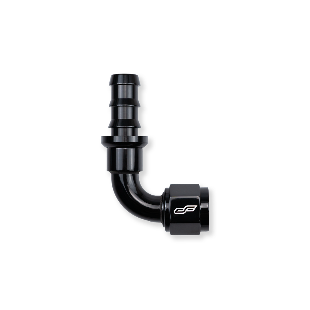 -6 AN 90 Degree Female Push-Loc Fitting