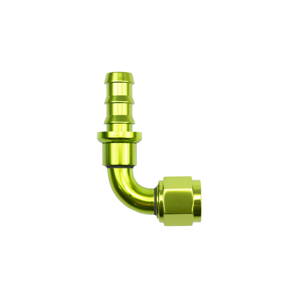 -6 AN 90 Degree Female Push-Loc Fitting
