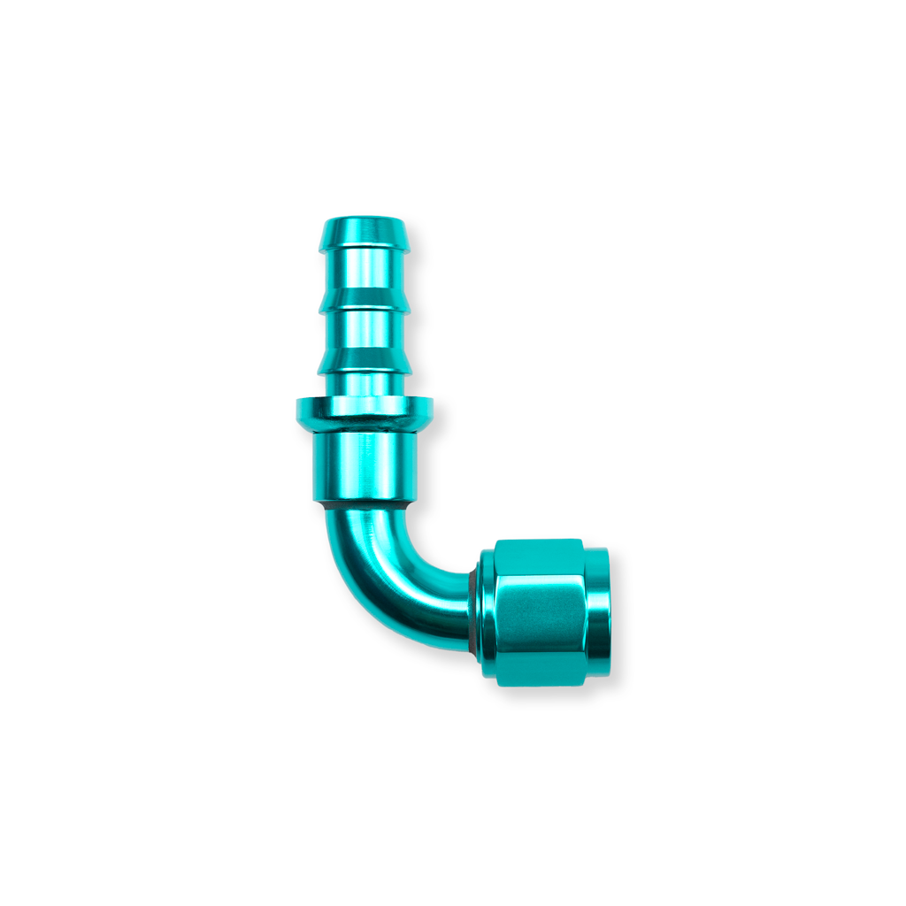 -6 AN 90 Degree Female Push-Loc Fitting