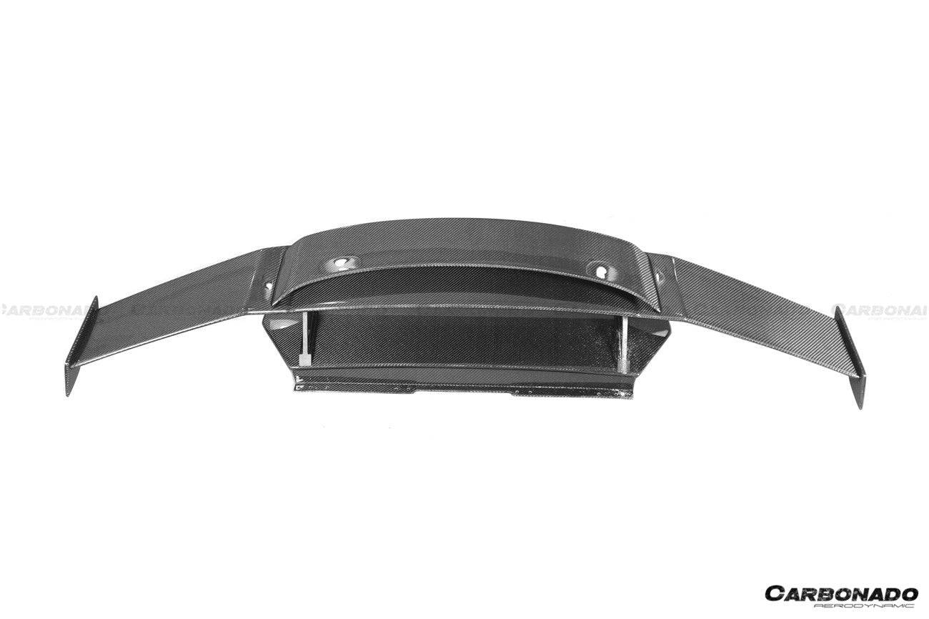 Carbonado 2015-2025 Lamborghini Huracan LP610  LP580  Evo  Tecnica MD Style Carbon Fiber Trunk Spoiler with Base